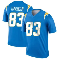 Men's Eric Tomlinson Los Angeles Chargers No.83 Legend Powder Jersey - Blue