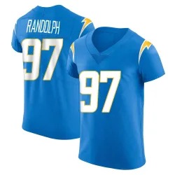 Men's Garmon Randolph Los Angeles Chargers No.97 Elite Alternate Vapor Untouchable Jersey - Blue