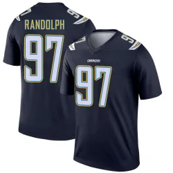 Men's Garmon Randolph Los Angeles Chargers No.97 Legend Jersey - Navy