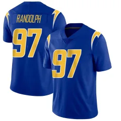 Men's Garmon Randolph Los Angeles Chargers No.97 Limited 2nd Alternate Vapor Jersey - Royal