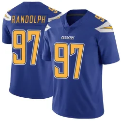 Men's Garmon Randolph Los Angeles Chargers No.97 Limited Color Rush Vapor Untouchable Jersey - Royal