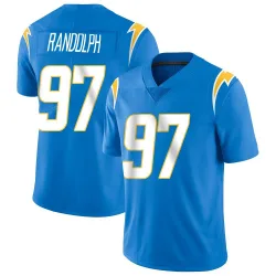 Men's Garmon Randolph Los Angeles Chargers No.97 Limited Powder Vapor Untouchable Alternate Jersey - Blue