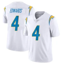 Men's Gus Edwards Los Angeles Chargers No.4 Limited Vapor Untouchable Jersey - White