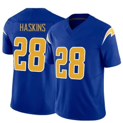 Men's Hassan Haskins Los Angeles Chargers No.28 Limited Vapor F.U.S.E. Jersey - Royal