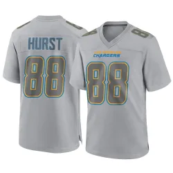 Men's Hayden Hurst Los Angeles Chargers No.88 Game Atmosphere Fashion Jersey - Gray