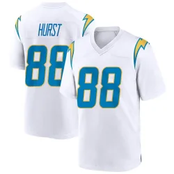 Men's Hayden Hurst Los Angeles Chargers No.88 Game Jersey - White