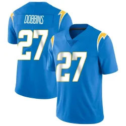 Men's J.K. Dobbins Los Angeles Chargers No.27 Limited Powder Vapor Untouchable Alternate Jersey - Blue