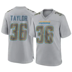 Men's Ja'Sir Taylor Los Angeles Chargers No.36 Game Atmosphere Fashion Jersey - Gray