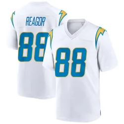 Men's Jalen Reagor Los Angeles Chargers No.88 Game Jersey - White