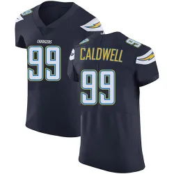 Men's Jamaree Caldwell Los Angeles Chargers No.99 Elite Team Color Vapor Untouchable Jersey - Navy Blue