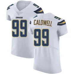 Men's Jamaree Caldwell Los Angeles Chargers No.99 Elite Vapor Untouchable Jersey - White