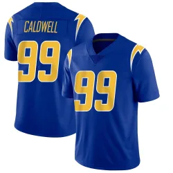 Men's Jamaree Caldwell Los Angeles Chargers No.99 Limited 2nd Alternate Vapor Jersey - Royal