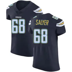 Men's Jamaree Salyer Los Angeles Chargers No.68 Elite Team Color Vapor Untouchable Jersey - Navy Blue
