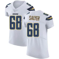 Men's Jamaree Salyer Los Angeles Chargers No.68 Elite Vapor Untouchable Jersey - White
