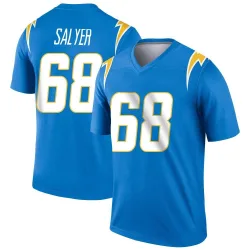 Men's Jamaree Salyer Los Angeles Chargers No.68 Legend Powder Jersey - Blue
