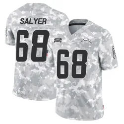 Men's Jamaree Salyer Los Angeles Chargers No.68 Limited 2024 Salute to Service Jersey - Arctic Camo