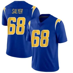 Men's Jamaree Salyer Los Angeles Chargers No.68 Limited 2nd Alternate Vapor Jersey - Royal