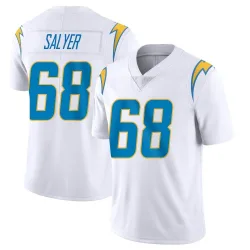 Men's Jamaree Salyer Los Angeles Chargers No.68 Limited Vapor Untouchable Jersey - White