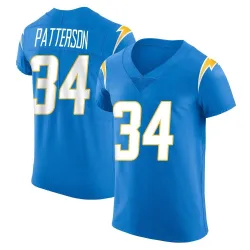Men's Jaret Patterson Los Angeles Chargers No.34 Elite Alternate Vapor Untouchable Jersey - Blue