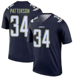 Men's Jaret Patterson Los Angeles Chargers No.34 Legend Jersey - Navy