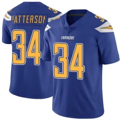 Men's Jaret Patterson Los Angeles Chargers No.34 Limited Color Rush Vapor Untouchable Jersey - Royal