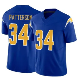 Men's Jaret Patterson Los Angeles Chargers No.34 Limited Vapor F.U.S.E. Jersey - Royal