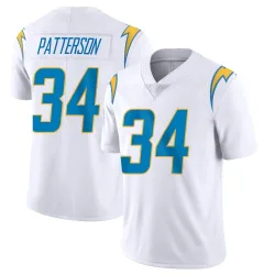Men's Jaret Patterson Los Angeles Chargers No.34 Limited Vapor Untouchable Jersey - White
