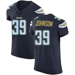 Men's Jaylen Johnson Los Angeles Chargers No.39 Elite Team Color Vapor Untouchable Jersey - Navy Blue