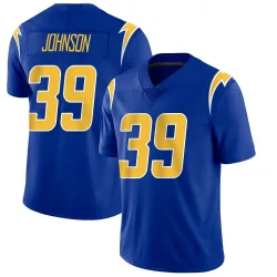 Men's Jaylen Johnson Los Angeles Chargers No.39 Limited 2nd Alternate Vapor Jersey - Royal