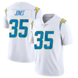 Men's Jaylen Jones Los Angeles Chargers No.35 Limited Vapor Untouchable Jersey - White