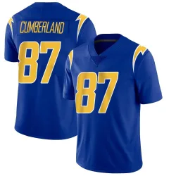 Men's Jeff Cumberland Los Angeles Chargers No.87 Limited 2nd Alternate Vapor Jersey - Royal