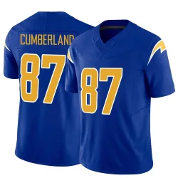 Men's Jeff Cumberland Los Angeles Chargers No.87 Limited Vapor F.U.S.E. Jersey - Royal