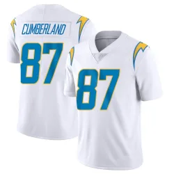 Men's Jeff Cumberland Los Angeles Chargers No.87 Limited Vapor Untouchable Jersey - White
