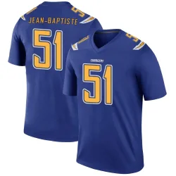 Men's Jeremiah Jean-Baptiste Los Angeles Chargers No.51 Legend Color Rush Jersey - Royal