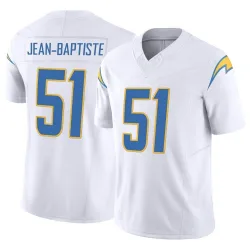Men's Jeremiah Jean-Baptiste Los Angeles Chargers No.51 Limited Vapor F.U.S.E. Jersey - White