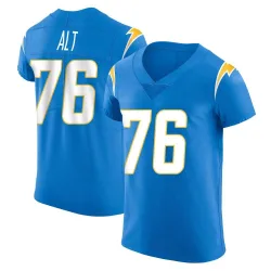 Men's Joe Alt Los Angeles Chargers No.76 Elite Alternate Vapor Untouchable Jersey - Blue