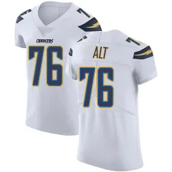 Men's Joe Alt Los Angeles Chargers No.76 Elite Vapor Untouchable Jersey - White