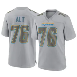 Men's Joe Alt Los Angeles Chargers No.76 Game Atmosphere Fashion Jersey - Gray