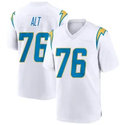 Men's Joe Alt Los Angeles Chargers No.76 Game Jersey - White