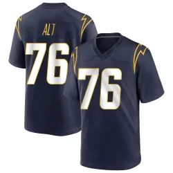 Men's Joe Alt Los Angeles Chargers No.76 Game Team Color Jersey - Navy