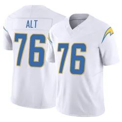 Men's Joe Alt Los Angeles Chargers No.76 Limited Vapor F.U.S.E. Jersey - White
