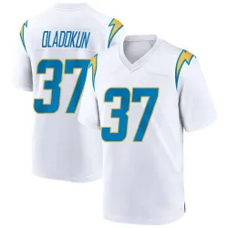 Men's Jordan Oladokun Los Angeles Chargers No.37 Game Jersey - White