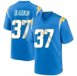 Men's Jordan Oladokun Los Angeles Chargers No.37 Game Powder Alternate Jersey - Blue