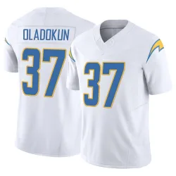 Men's Jordan Oladokun Los Angeles Chargers No.37 Limited Vapor F.U.S.E. Jersey - White