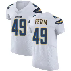 Men's Jordan Petaia Los Angeles Chargers No.49 Elite Vapor Untouchable Jersey - White