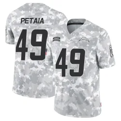 Men's Jordan Petaia Los Angeles Chargers No.49 Limited 2024 Salute to Service Jersey - Arctic Camo