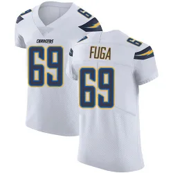 Men's Josh Fuga Los Angeles Chargers No.69 Elite Vapor Untouchable Jersey - White