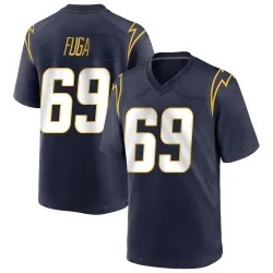 Men's Josh Fuga Los Angeles Chargers No.69 Game Team Color Jersey - Navy