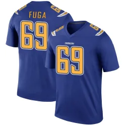 Men's Josh Fuga Los Angeles Chargers No.69 Legend Color Rush Jersey - Royal