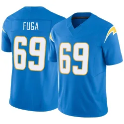 Men's Josh Fuga Los Angeles Chargers No.69 Limited Powder Vapor F.U.S.E. Jersey - Blue
